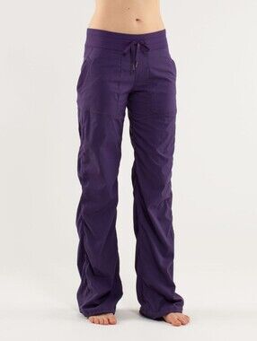 5 For $25✨️Lululemon Purple Studio Pants Unlined Dance Pants Womens Size 4 Small